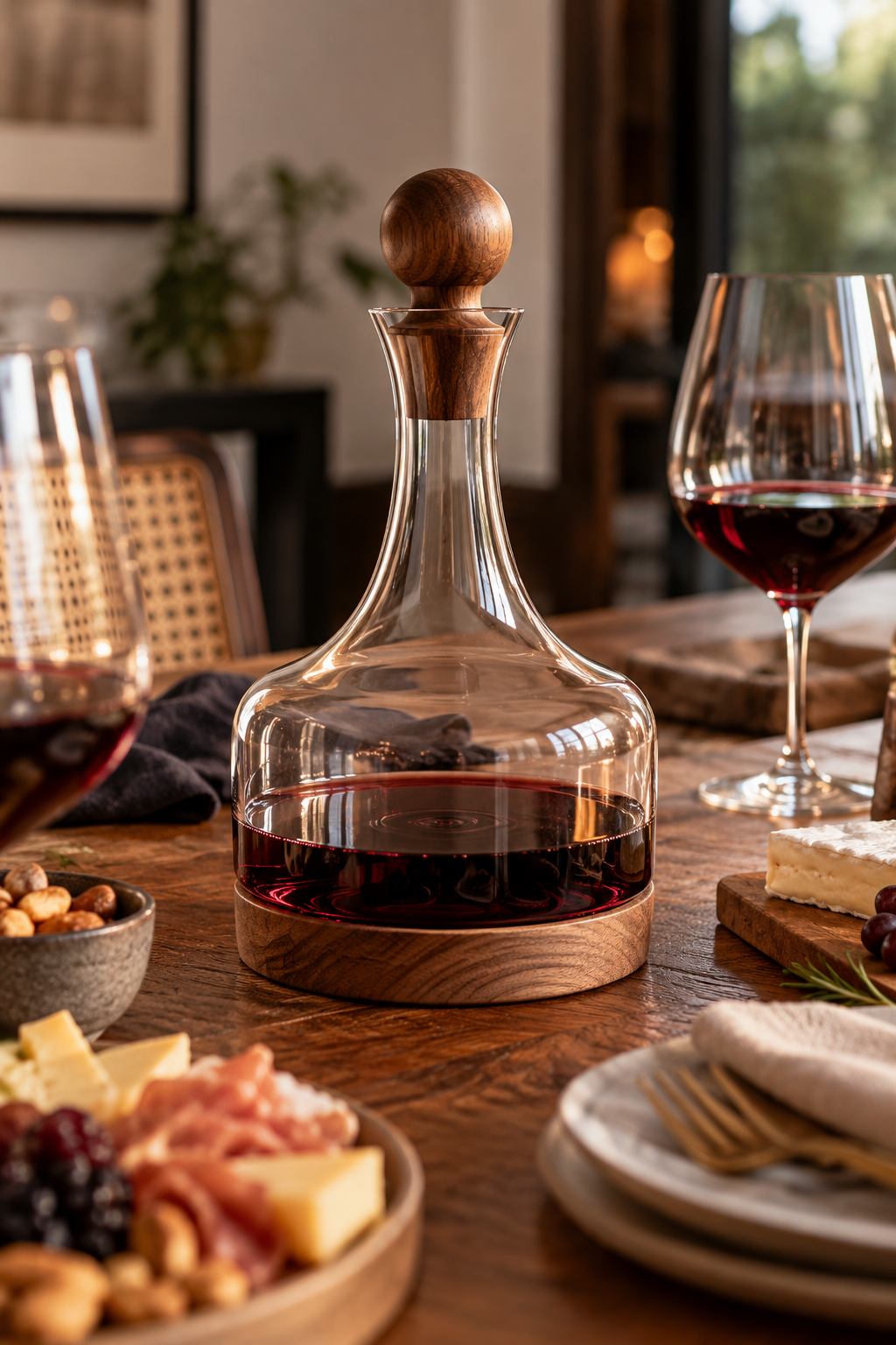Decantador de Vinho em Vidro