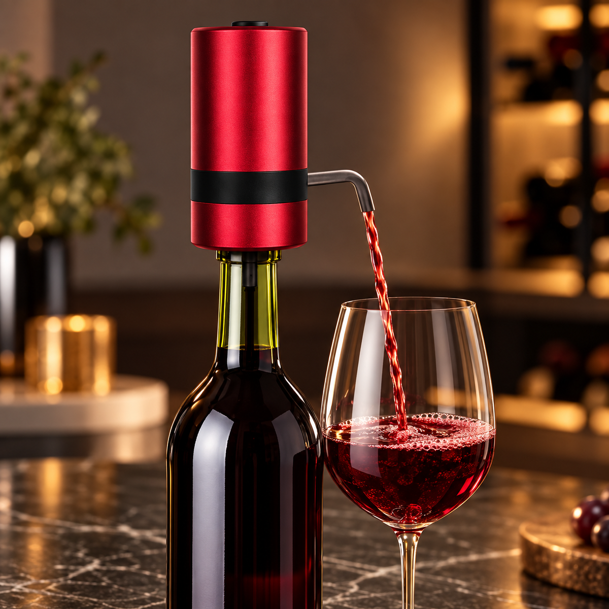Doseador Elétrico de Vinho com Aerador