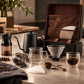 Kit de Café de Viagem 9 Peças com Moinho Manual