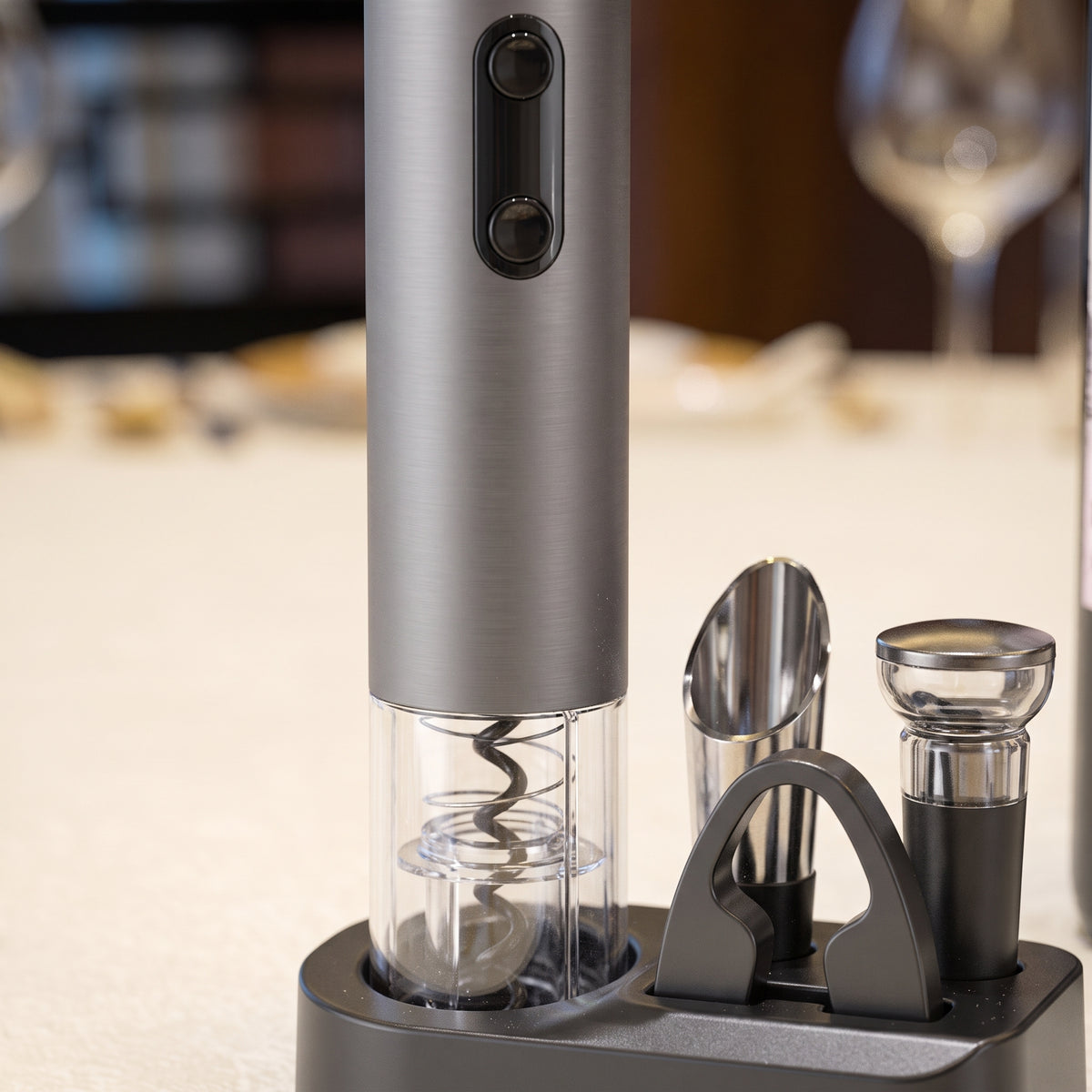 Conjunto Elétrico para Vinho 4 em 1