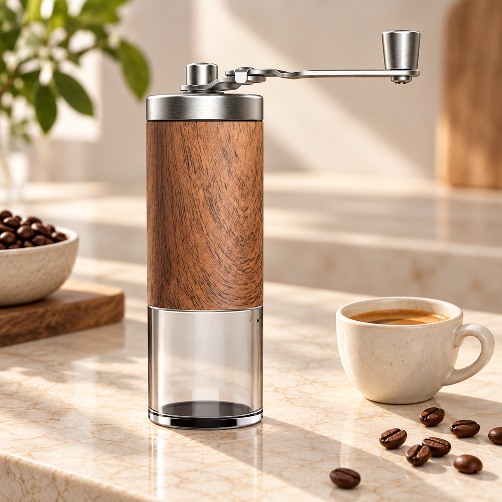 Moinho Manual de Café com Mós Cerâmicas
