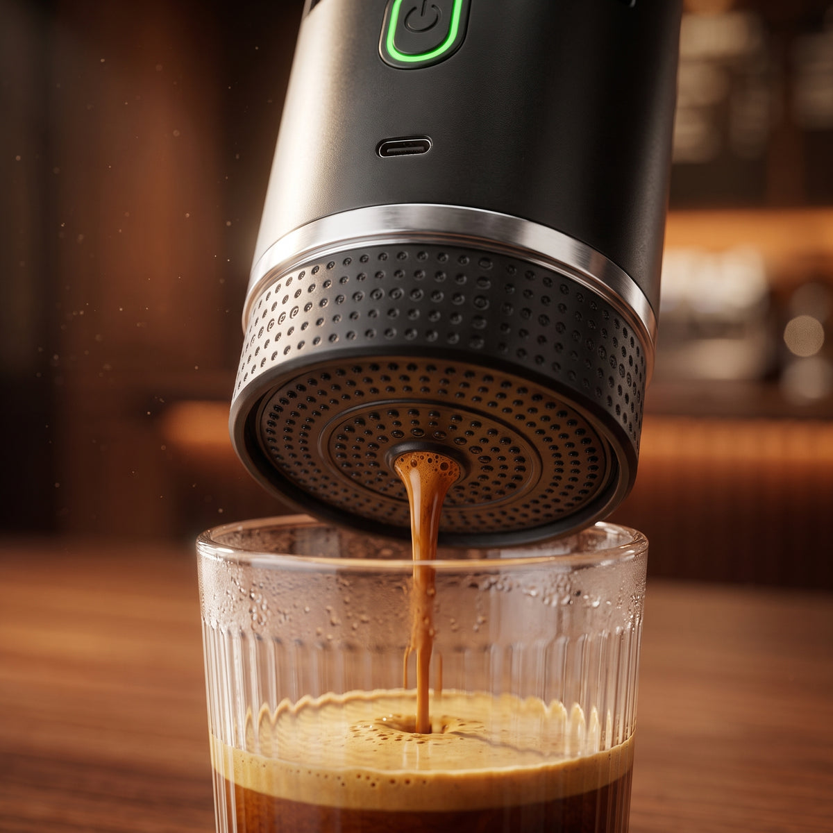 Máquina de Espresso Portátil com Autoaquecimento USB-C