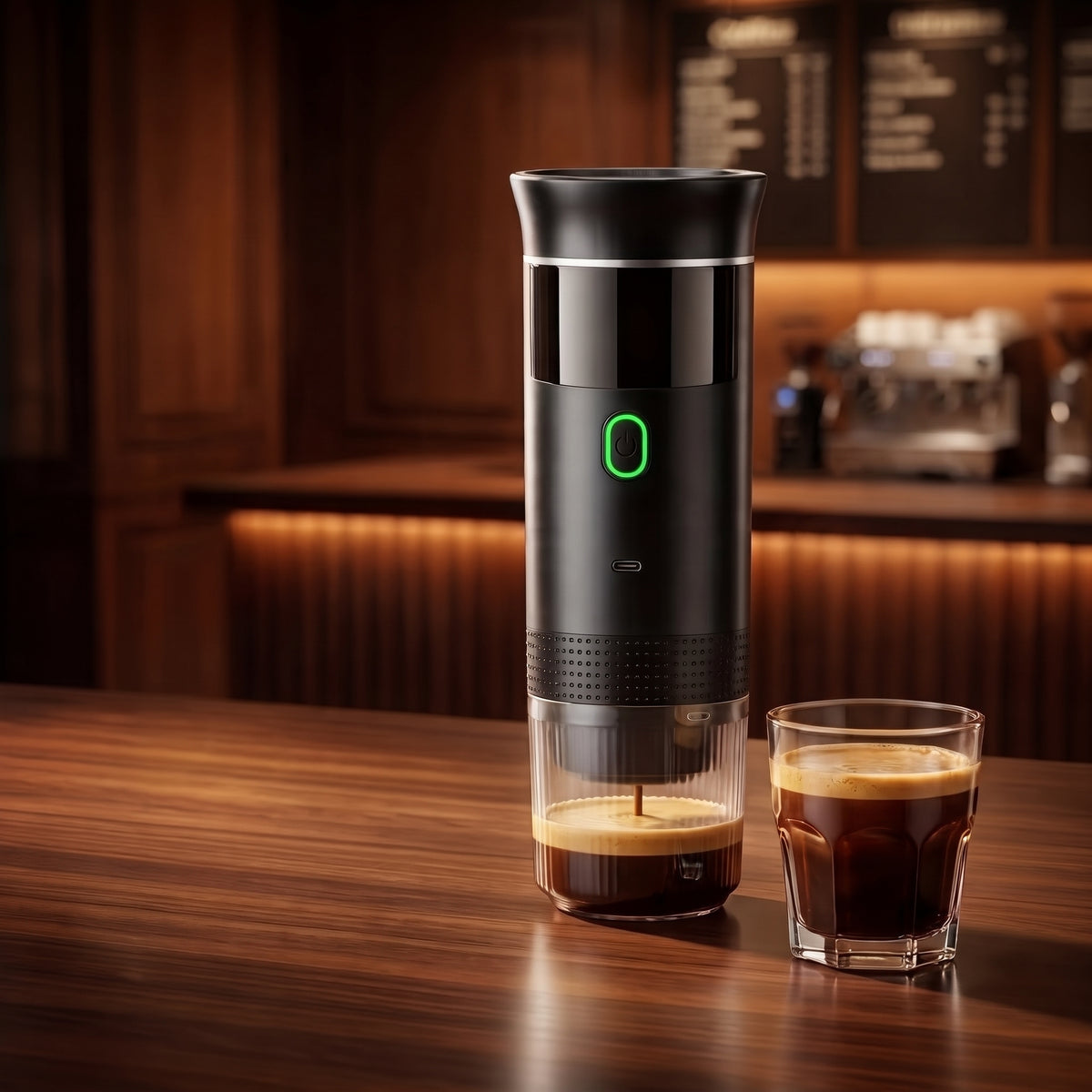 Máquina de Espresso Portátil com Autoaquecimento USB-C