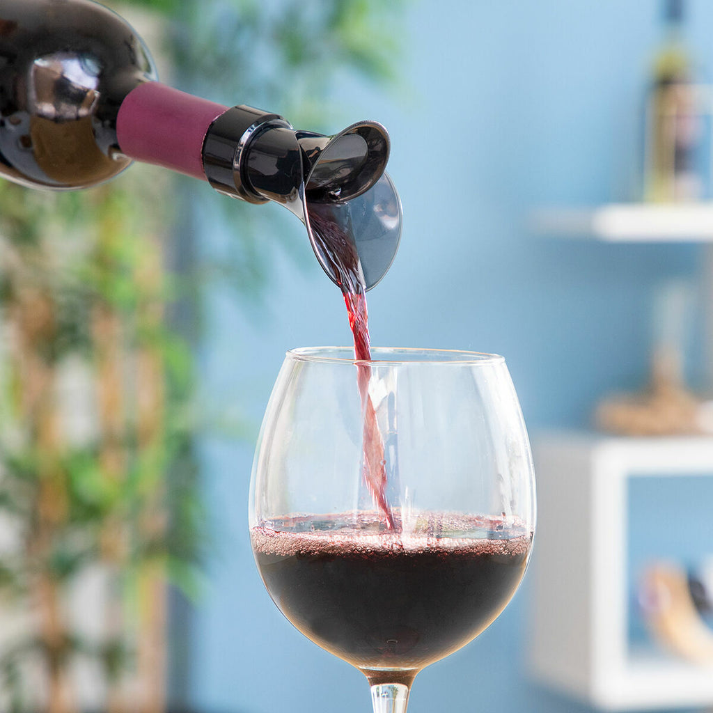 Rolha para Vinho 2 em 1 com Vertedor e Aerador
