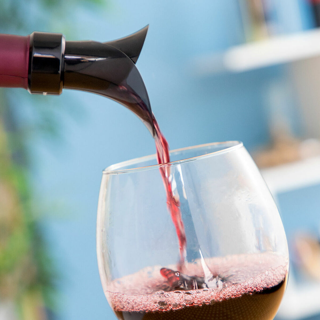 Rolha para Vinho 2 em 1 com Vertedor e Aerador