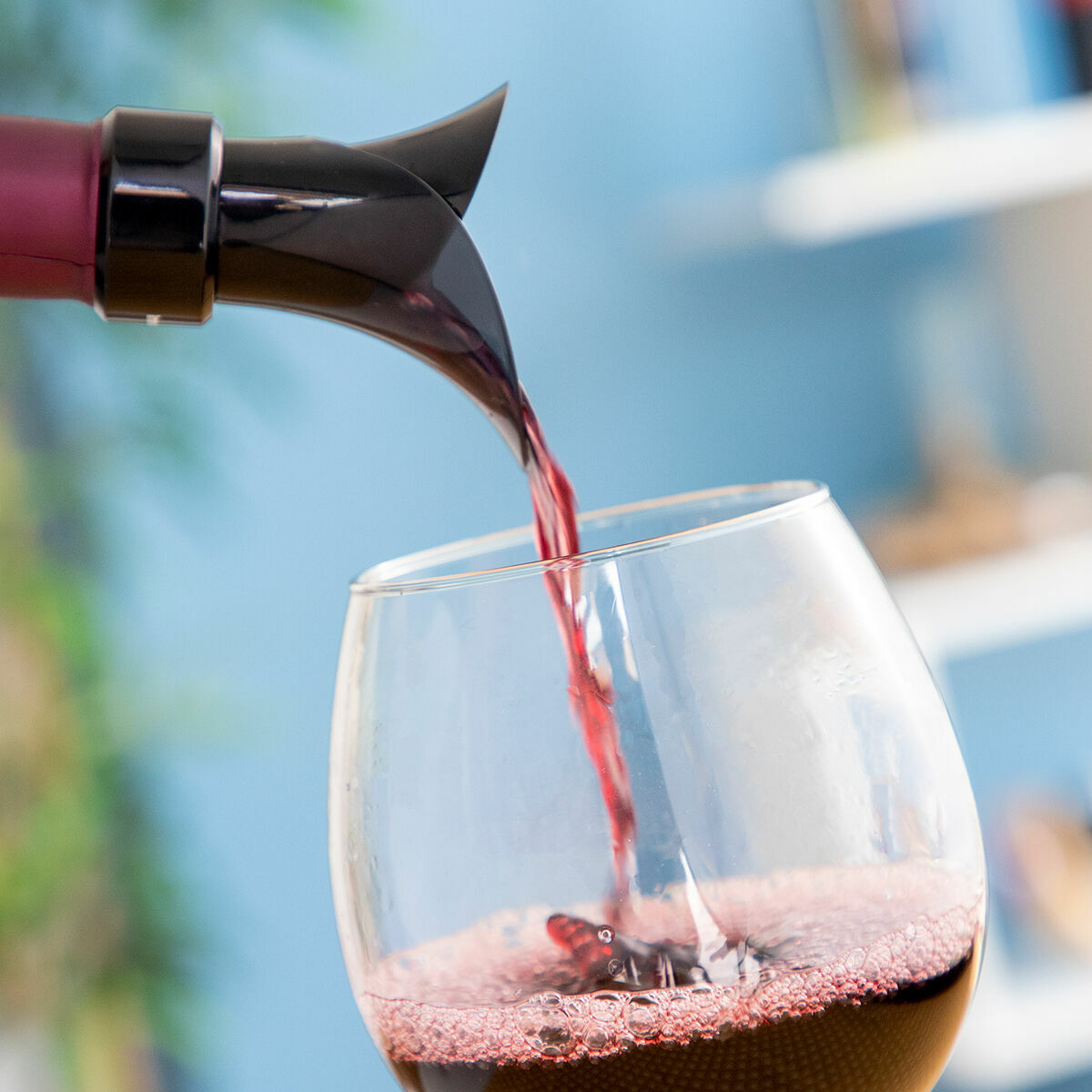 Rolha para Vinho 2 em 1 com Vertedor e Aerador