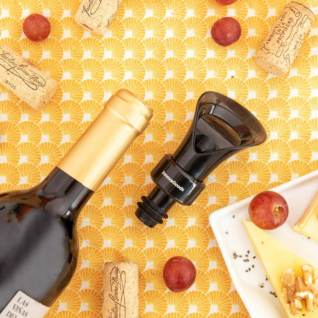 Rolha para Vinho 2 em 1 com Vertedor e Aerador