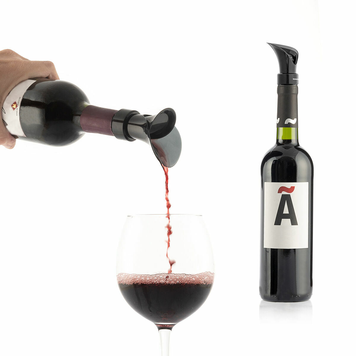 Rolha para Vinho 2 em 1 com Vertedor e Aerador
